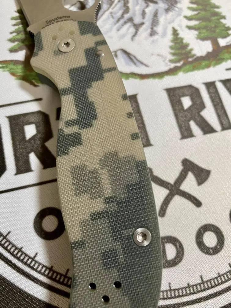 Spyderco Para 3 CPM-S45VN Knife Digi Camo G-10 (3" Satin) - NORTH RIVER OUTDOORS
