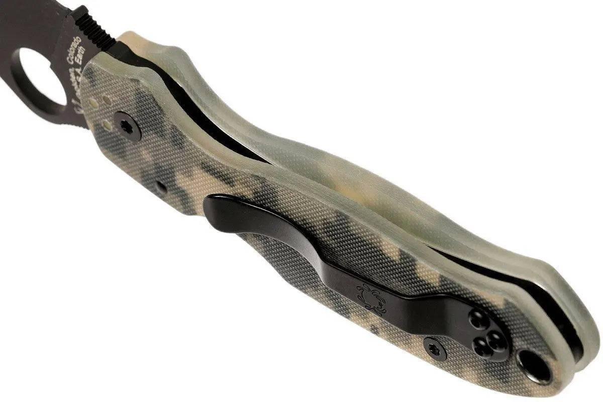 Spyderco Para 3 Knife 3" CPM-S45VN Black Plain Blade, Digital Camo G10 Handles - NORTH RIVER OUTDOORS