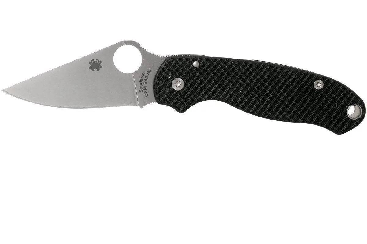 Spyderco Para 3 S30V Knife Black G-10 (3" Satin) C223GP - NORTH RIVER OUTDOORS