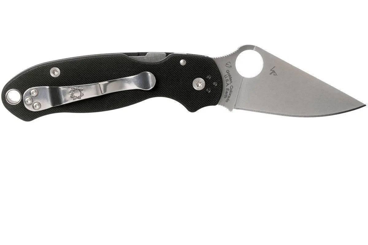 Spyderco Para 3 S30V Knife Black G-10 (3" Satin) C223GP - NORTH RIVER OUTDOORS