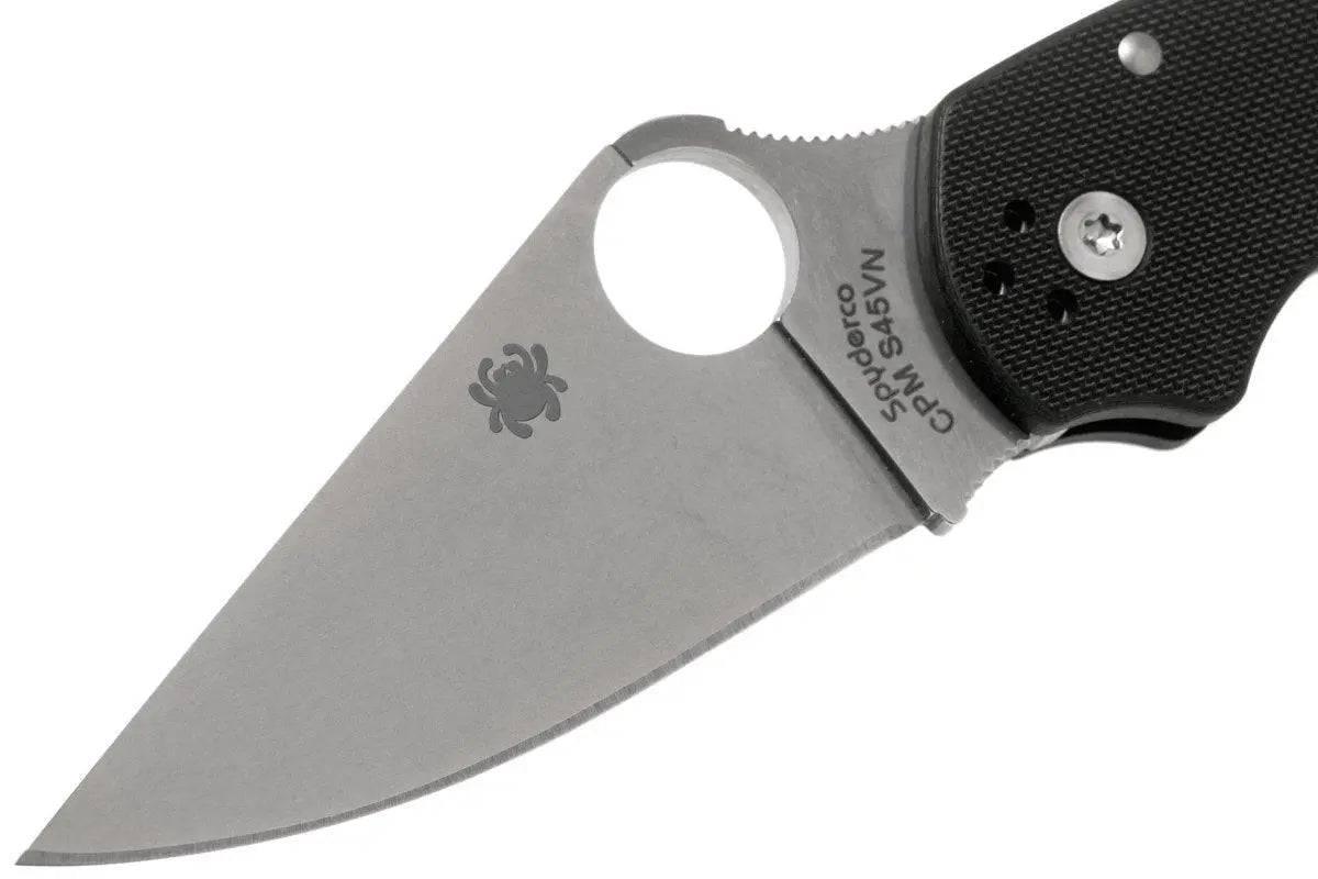 Spyderco Para 3 S30V Knife Black G-10 (3" Satin) C223GP - NORTH RIVER OUTDOORS