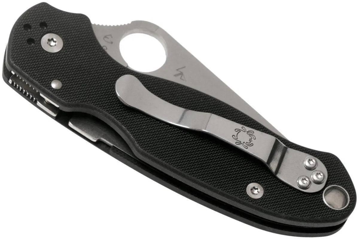 Spyderco Para 3 S30V Knife Black G-10 (3" Satin) C223GP - NORTH RIVER OUTDOORS