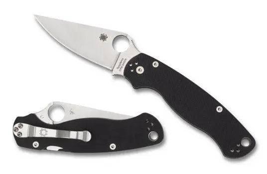 Spyderco Paramilitary 2 C81GP2 Knife 3.42" S45VN Blade, Black G10 Handles - NORTH RIVER OUTDOORS