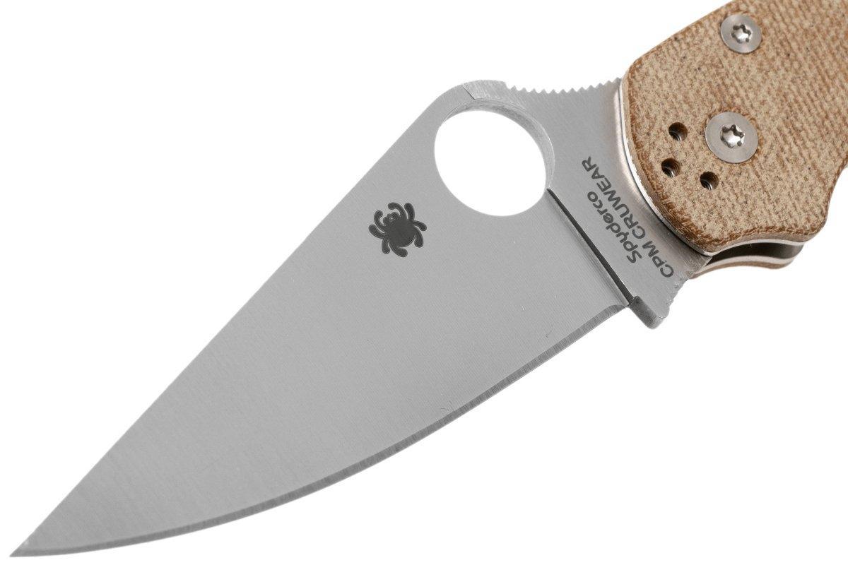 Spyderco Paramilitary 2 C81MPCW2 Folding Knife 3.47" CruWear Canvas Micarta - NORTH RIVER OUTDOORS