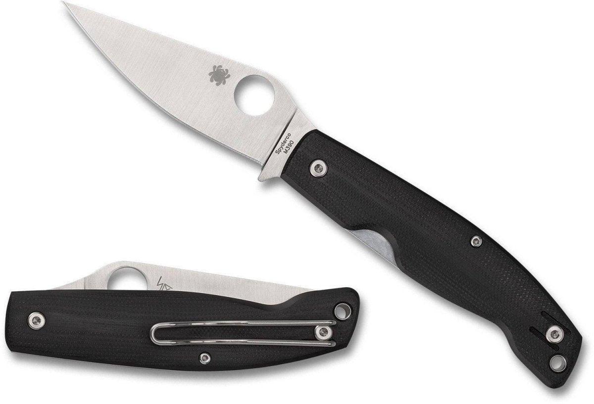 Spyderco Pattadese Folding Knife 3.16" M390 Satin G10 Handles - C257GP - NORTH RIVER OUTDOORS
