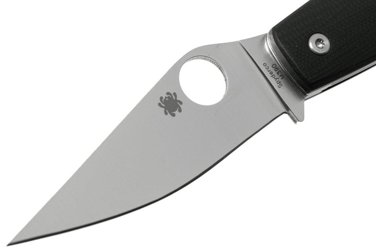 Spyderco Pattadese Folding Knife 3.16" M390 Satin G10 Handles - C257GP - NORTH RIVER OUTDOORS