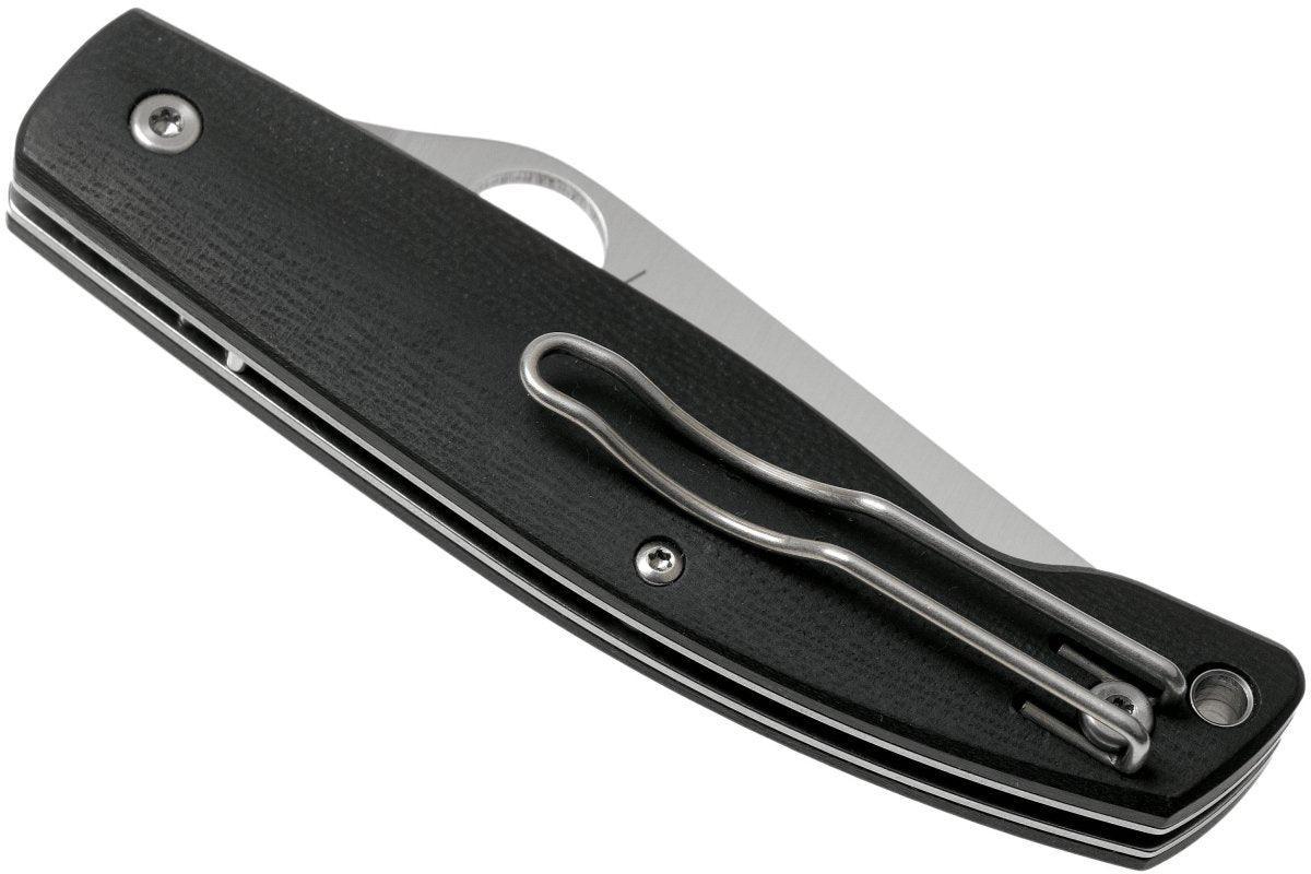 Spyderco Pattadese Folding Knife 3.16" M390 Satin G10 Handles - C257GP - NORTH RIVER OUTDOORS