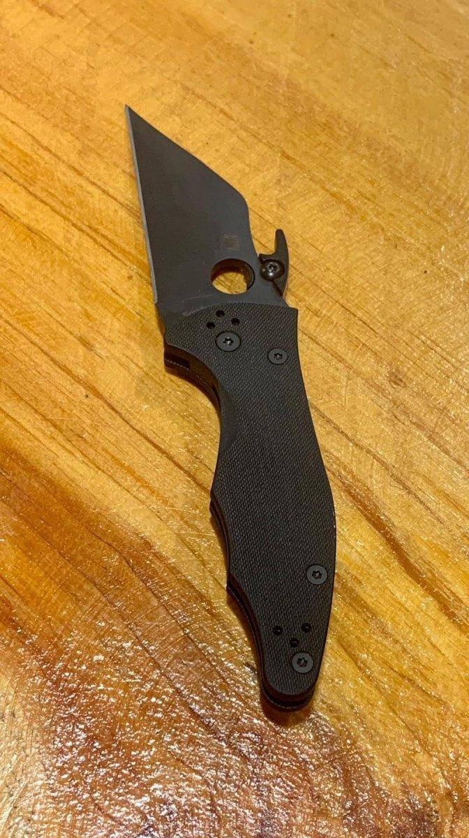 Spyderco Yojimbo 2 Semi-Custom Emerson Folding Knife 3.2" Black DLC - C85GPBBK2 - NORTH RIVER OUTDOORS