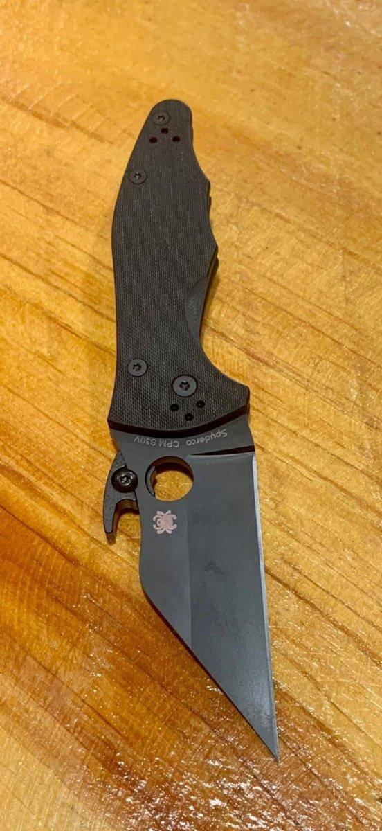 Spyderco Yojimbo 2 Semi-Custom Emerson Folding Knife 3.2" Black DLC - C85GPBBK2 - NORTH RIVER OUTDOORS