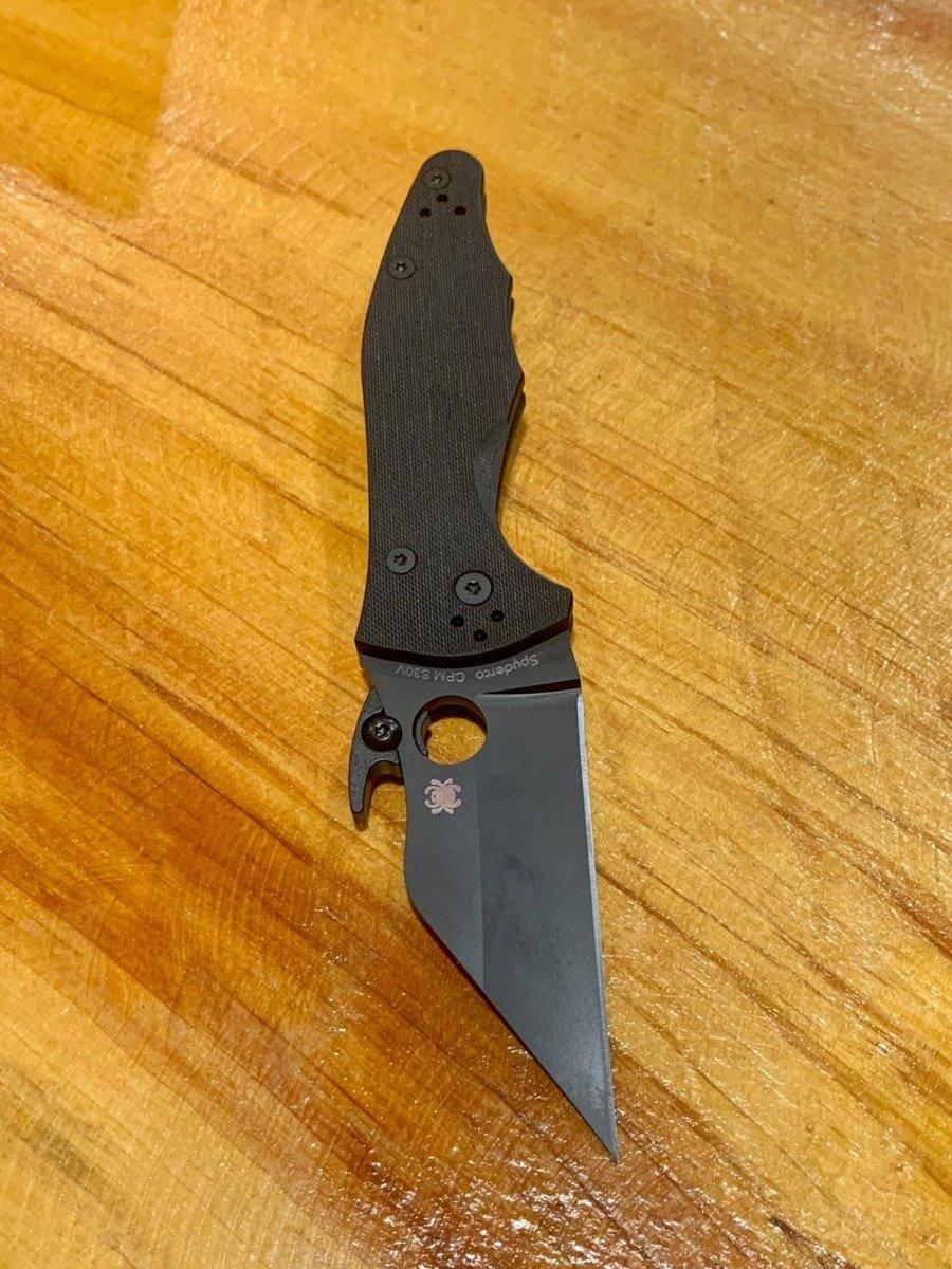 Spyderco Yojimbo 2 Semi-Custom Emerson Folding Knife 3.2" Black DLC - C85GPBBK2 - NORTH RIVER OUTDOORS