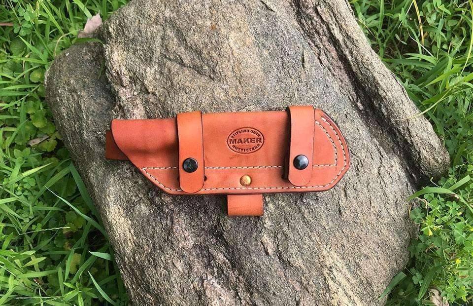 Bushcraft 6 Way Leather Sheath (Custom) - NORTH RIVER OUTDOORS
