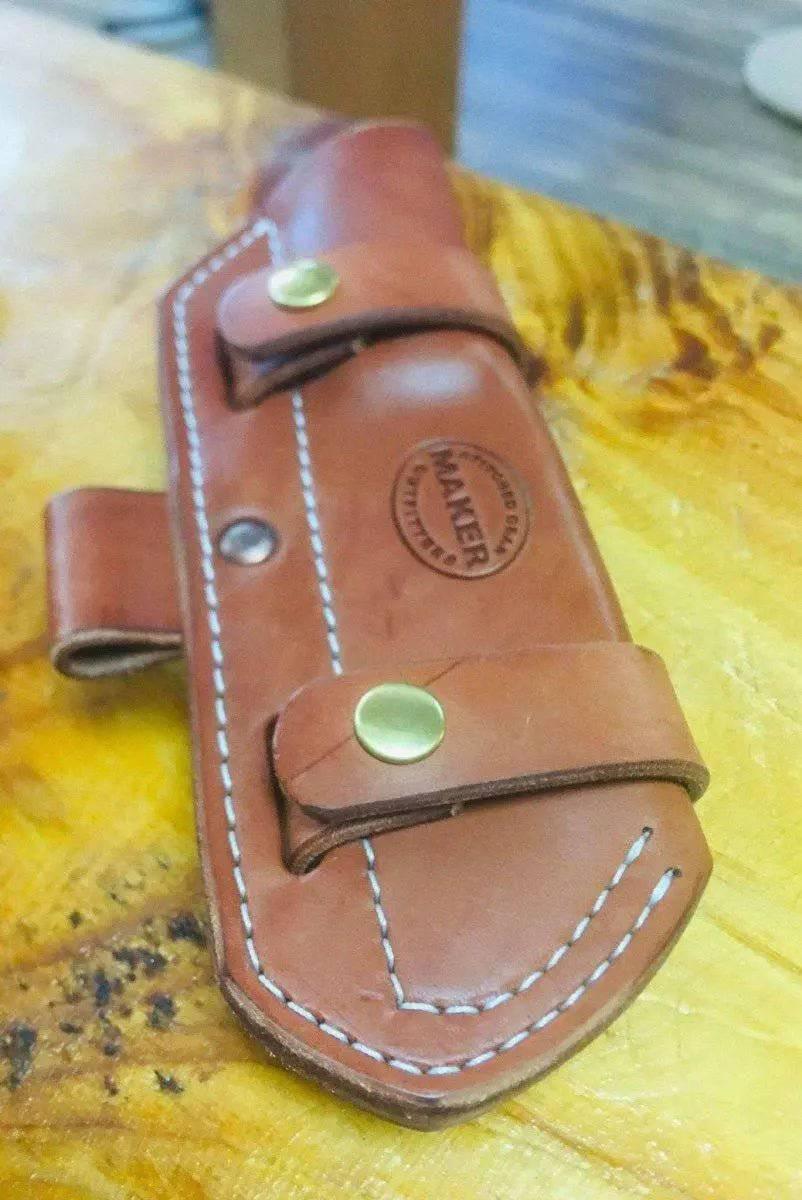 Bushcraft 6 Way Leather Sheath (Custom) - NORTH RIVER OUTDOORS