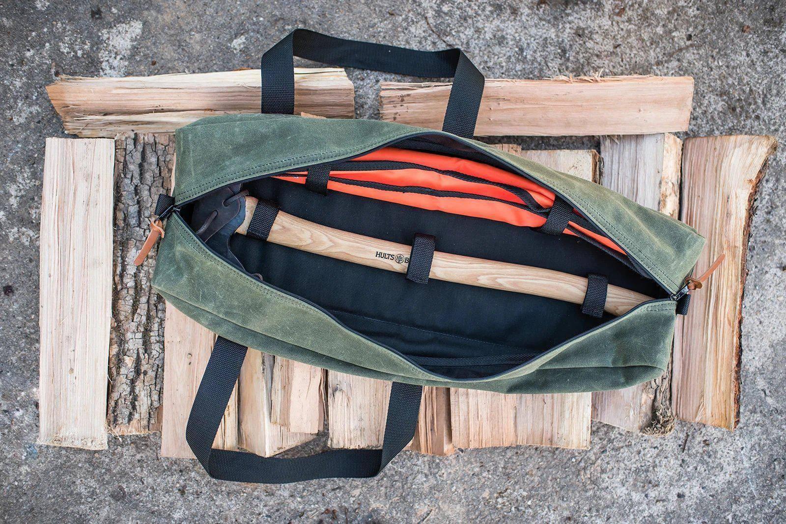 Straight Grain Supply Axe and Utility Bag - Olive - NORTH RIVER OUTDOORS