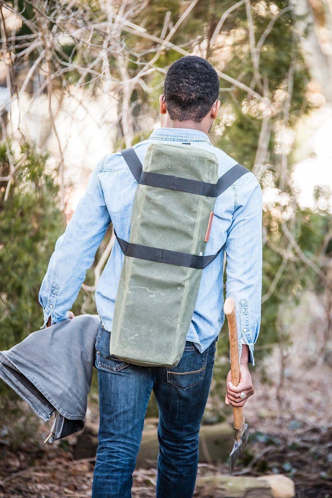Straight Grain Supply Axe and Utility Bag - Olive - NORTH RIVER OUTDOORS