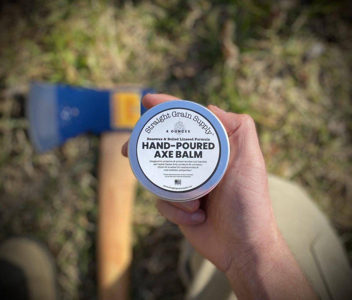 Straight Grain Supply Hand-Poured Axe Balm (USA) - NORTH RIVER OUTDOORS