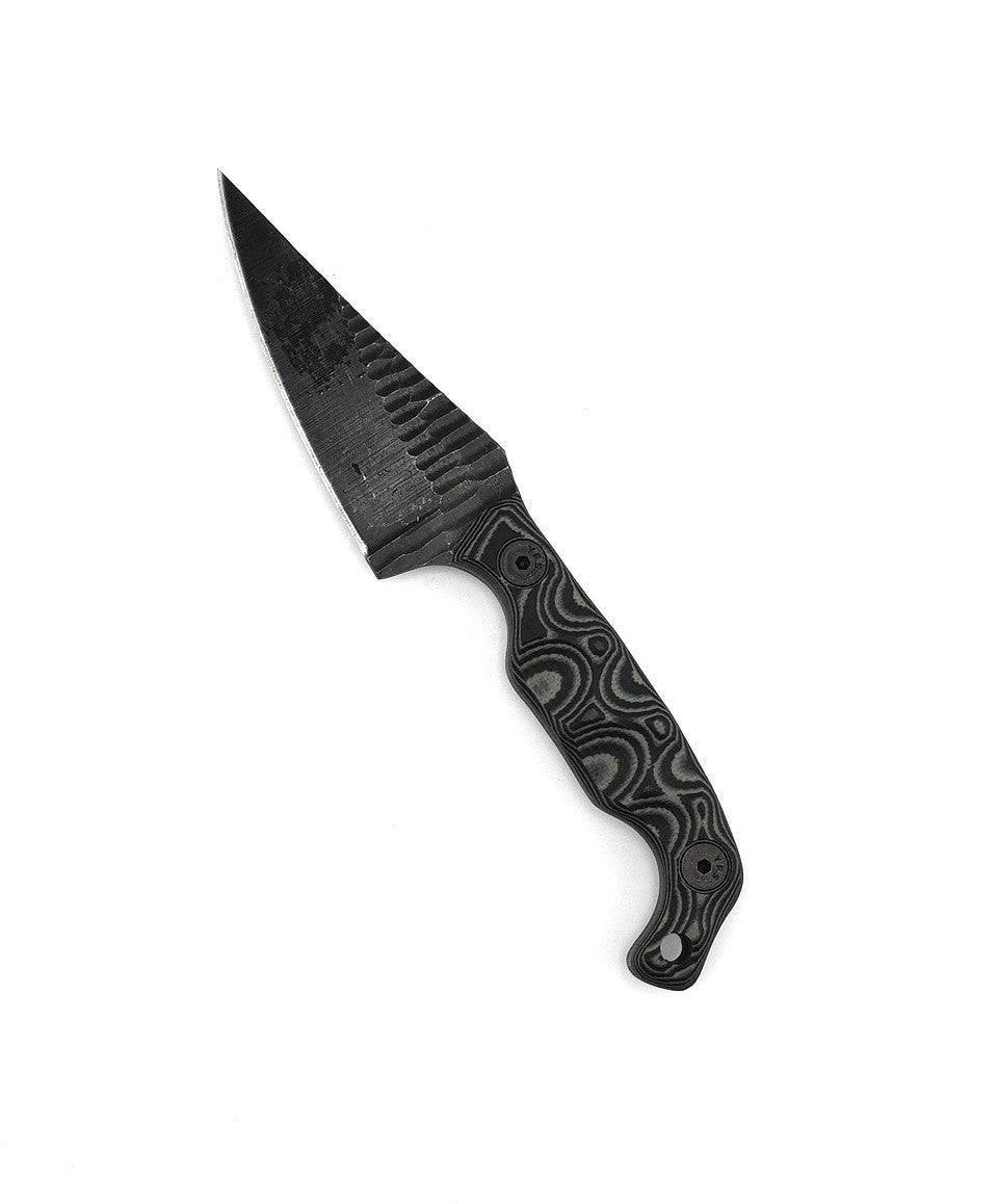 Stroup Knives Mini1 Black Camo G10 Fixed Blade - NORTH RIVER OUTDOORS