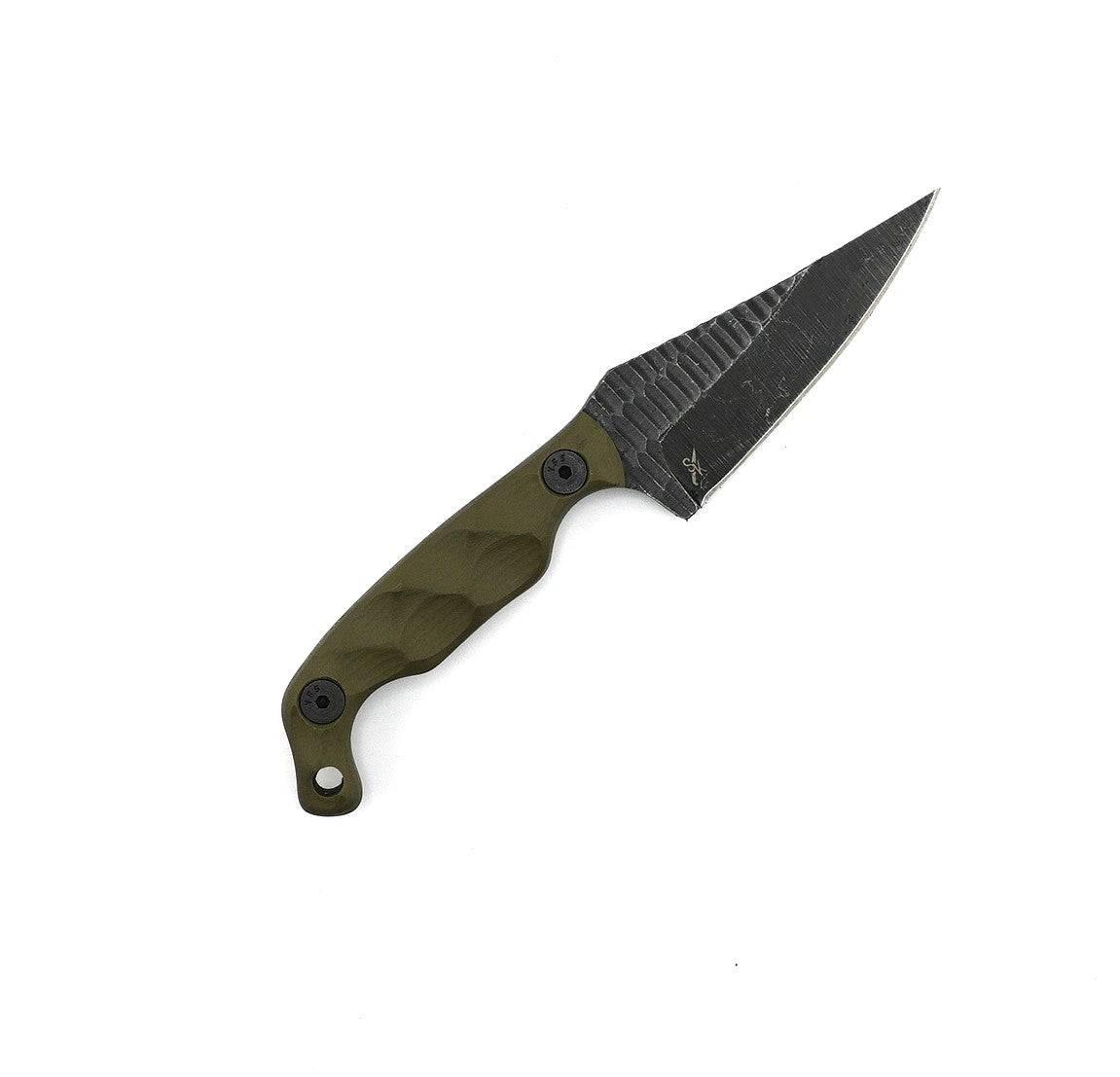 Stroup Knives Mini1 OD Green G10 Fixed Blade - NORTH RIVER OUTDOORS