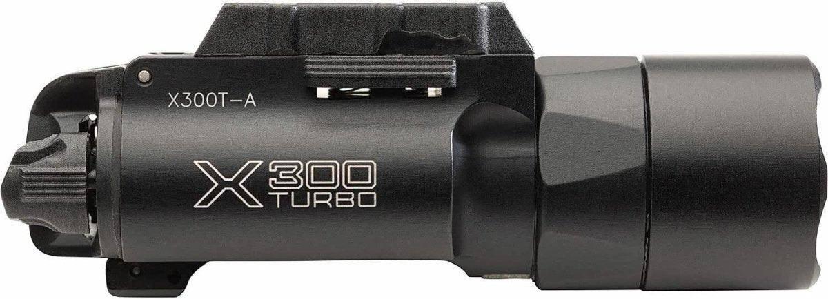 SureFire X300T-A Turbo Handgun Weapon light High Candela LED Black Fits Picatinny Rail (USA) - NORTH RIVER OUTDOORS