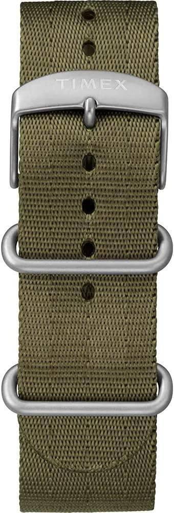 Timex Gallatin Nylon Slip-Thru Watch - Solar Green/Black Dial - NORTH RIVER OUTDOORS