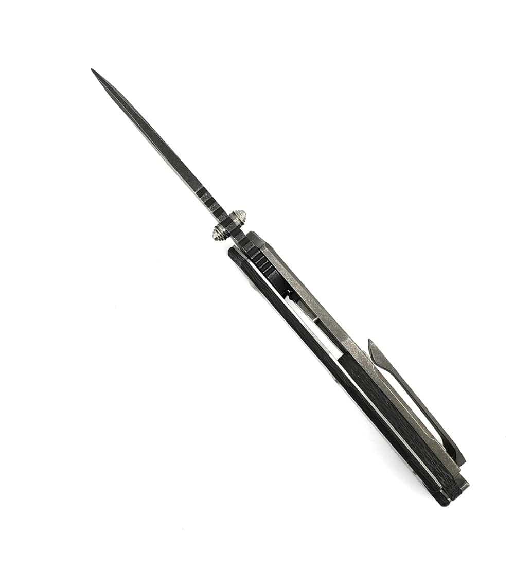 Custom Engraved Toor Knives XT1 Bravo Carbon Fiber Folding Knife CPM S35VN (USA) - NORTH RIVER OUTDOORS