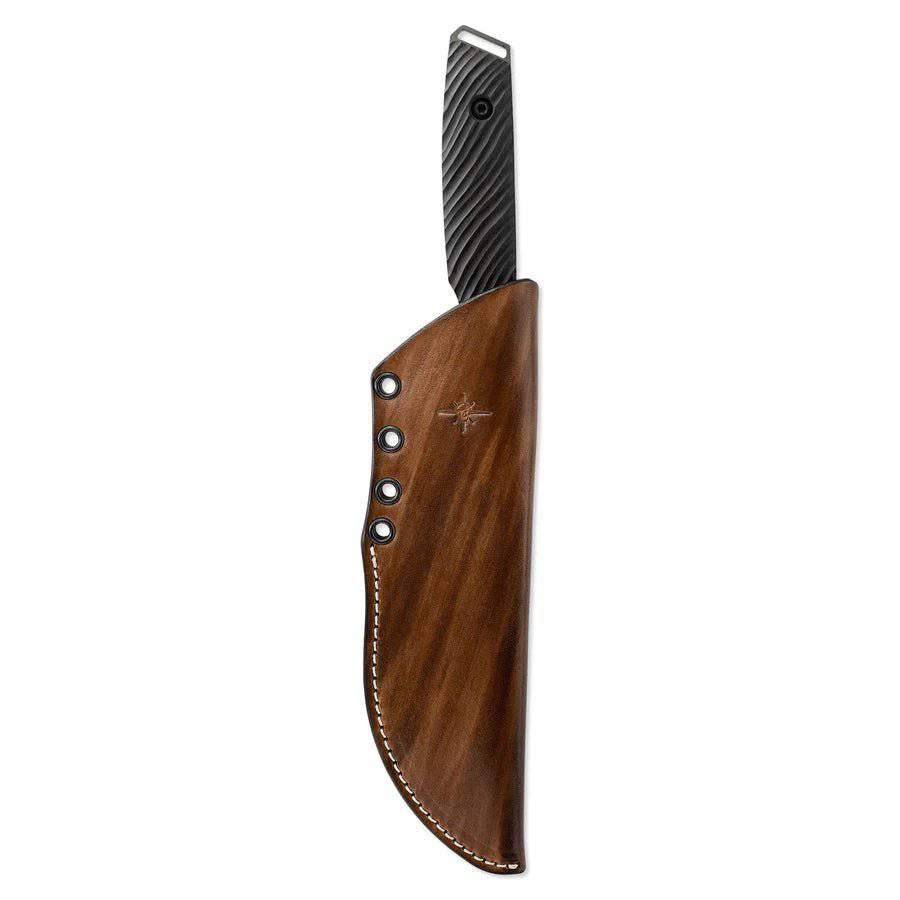 Toor Field 1.0 Fixed Blade Knife 6" CPM-154 Saddle Leather Sheath (USA) - NORTH RIVER OUTDOORS
