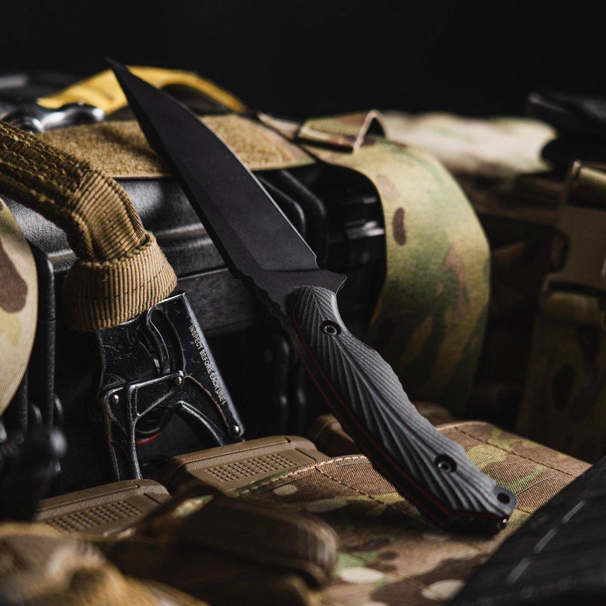 Toor Knives Raven Fixed Blade Shadow Black CPM-3V (USA) - NORTH RIVER OUTDOORS