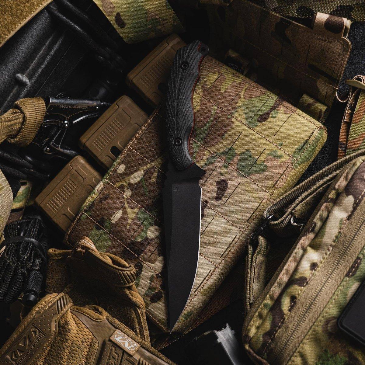 Toor Knives Raven Fixed Blade Shadow Black CPM-3V (USA) - NORTH RIVER OUTDOORS