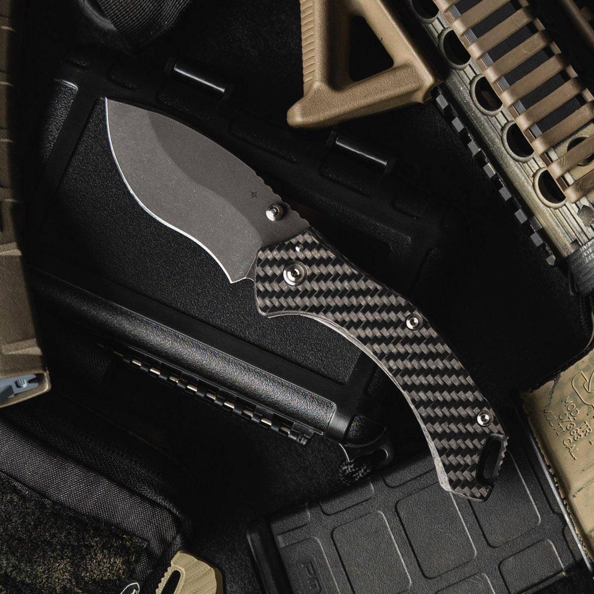 Toor Knives XT1 Bravo Carbon Fiber Folding Knife CPM S35VN (USA) - NORTH RIVER OUTDOORS