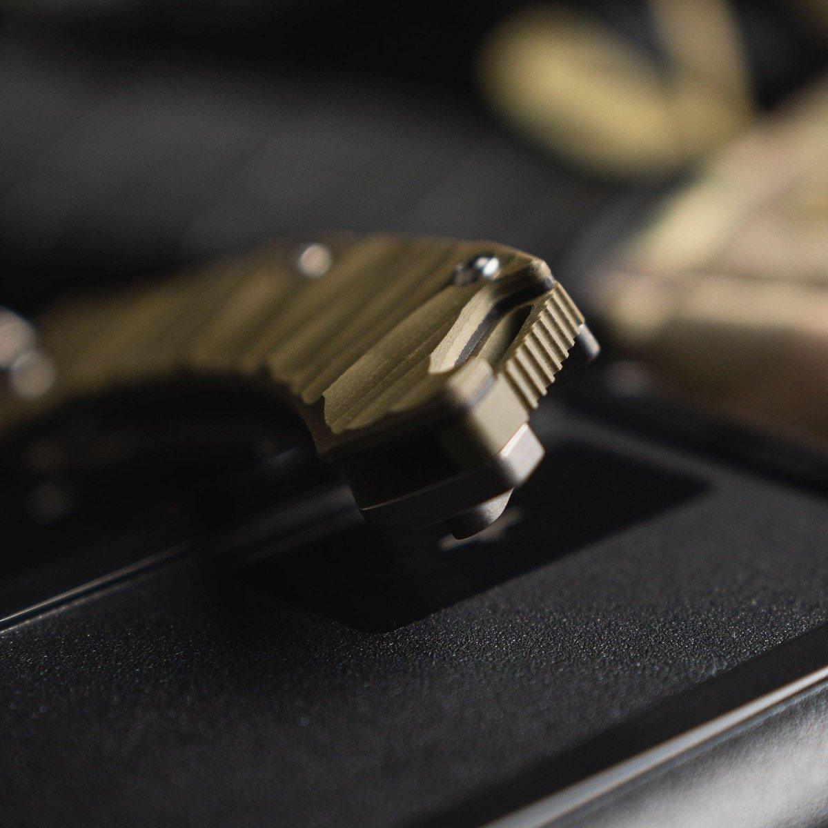 Toor Knives XT1 Bravo G10 OD Green Ti Folding Knife S35VN (USA) - NORTH RIVER OUTDOORS