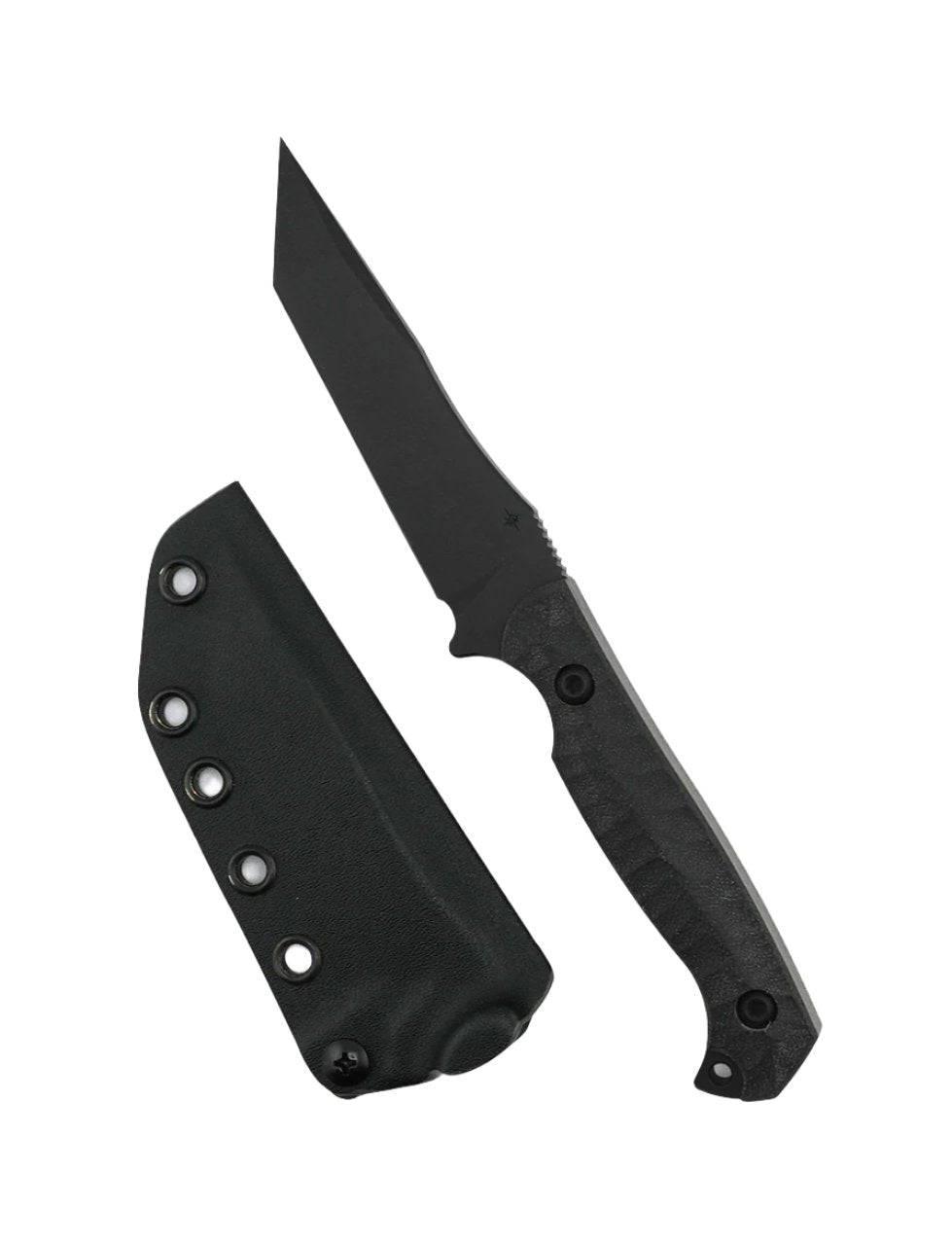 Toor Krypteia T Socom Black Fixed Blade Knife 4.0" M4 Grey G10 Handles (USA) - NORTH RIVER OUTDOORS