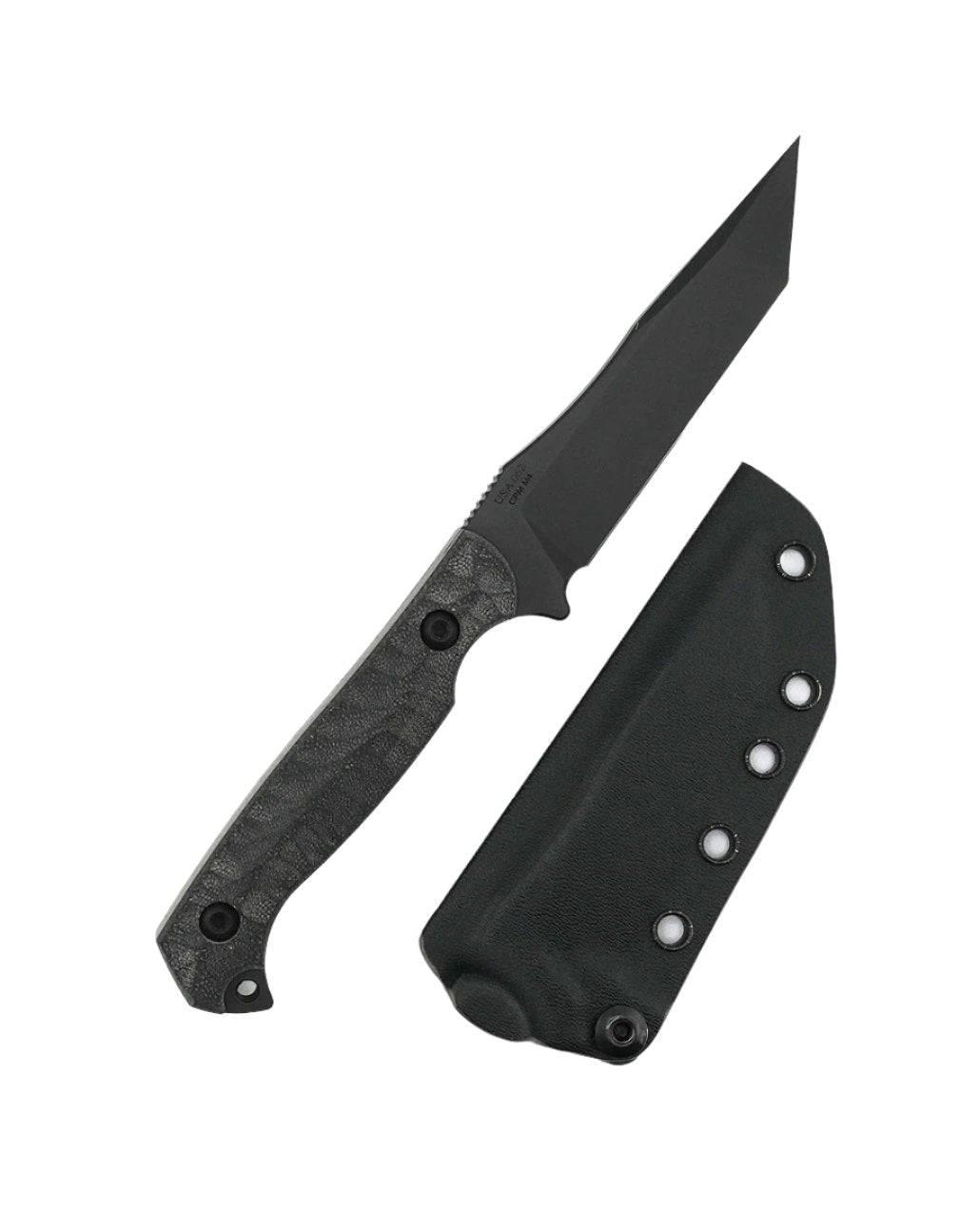 Toor Krypteia T Socom Black Fixed Blade Knife 4.0" M4 Grey G10 Handles (USA) - NORTH RIVER OUTDOORS