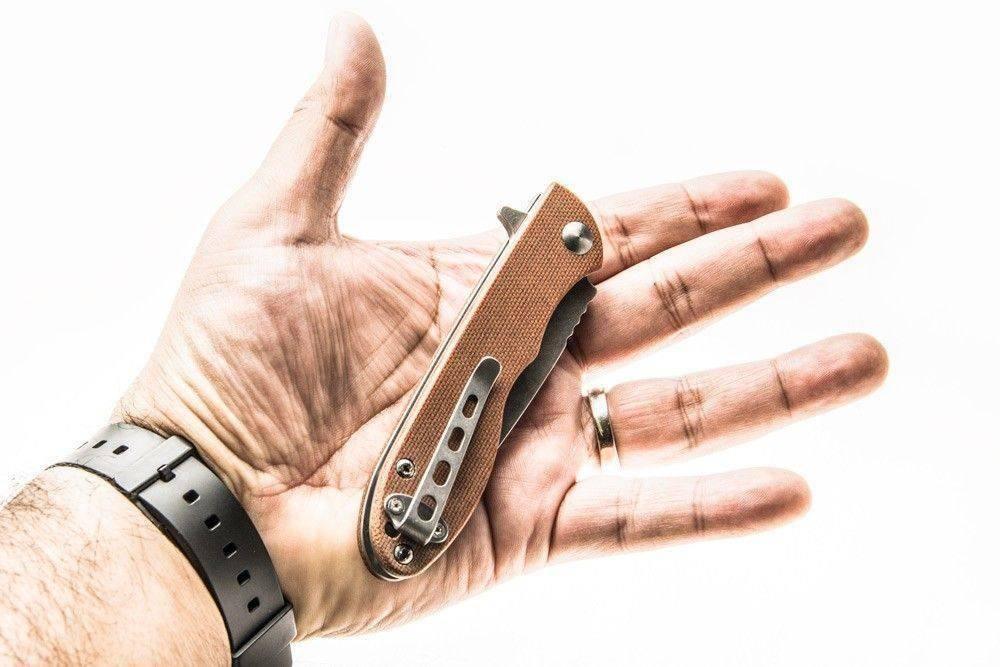 TOPS MSF-4.0 Mini Scandi Flipper Knife 3.25" N690Co Two-Tone Blade - NORTH RIVER OUTDOORS