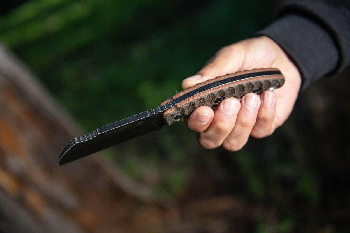 TOPS Sheep Creek SPCK-01 Rough Terrain 154CM Green Canvas Fixed Blade (USA) - NORTH RIVER OUTDOORS