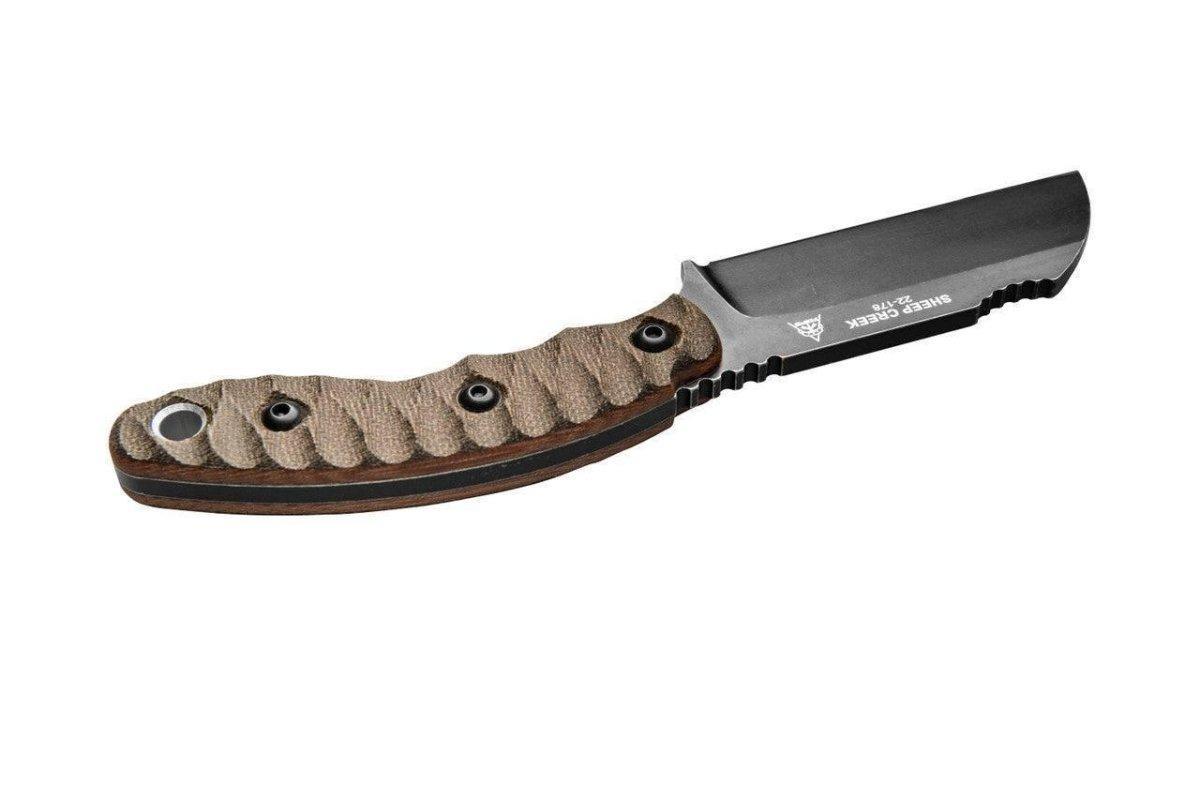 TOPS Sheep Creek SPCK-01 Rough Terrain 154CM Green Canvas Fixed Blade (USA) - NORTH RIVER OUTDOORS