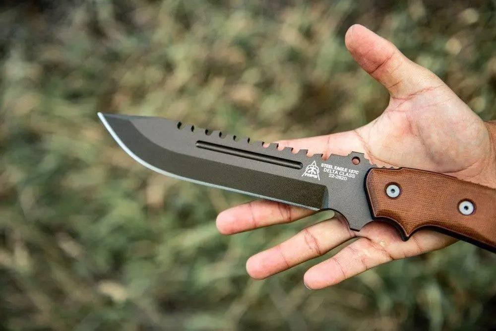 TOPS Steel Eagle 107C Delta Class Midnight Bronze Drop Point Knife (USA) - NORTH RIVER OUTDOORS