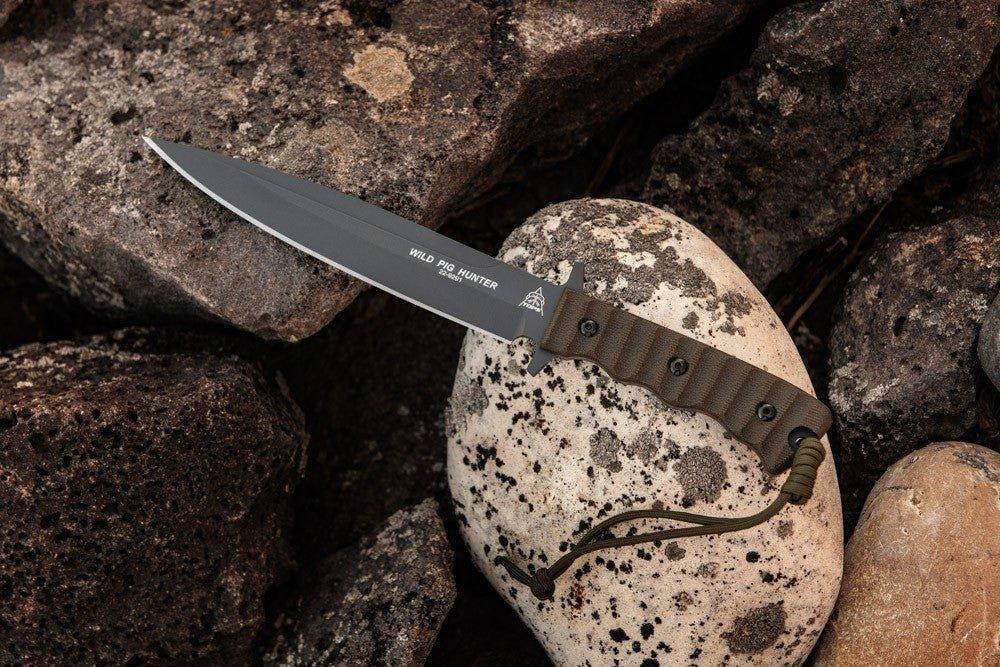 TOPS Wild Pig Hunter Fixed 7-9/16" Plain Blade, Micarta WPH-04 (USA) - NORTH RIVER OUTDOORS