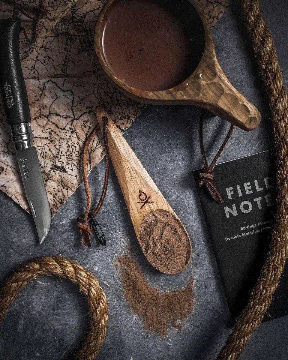 Uberleben Dursten Kanu Spoon | Handcrafted Traditional Wooden Spoon - NORTH RIVER OUTDOORS