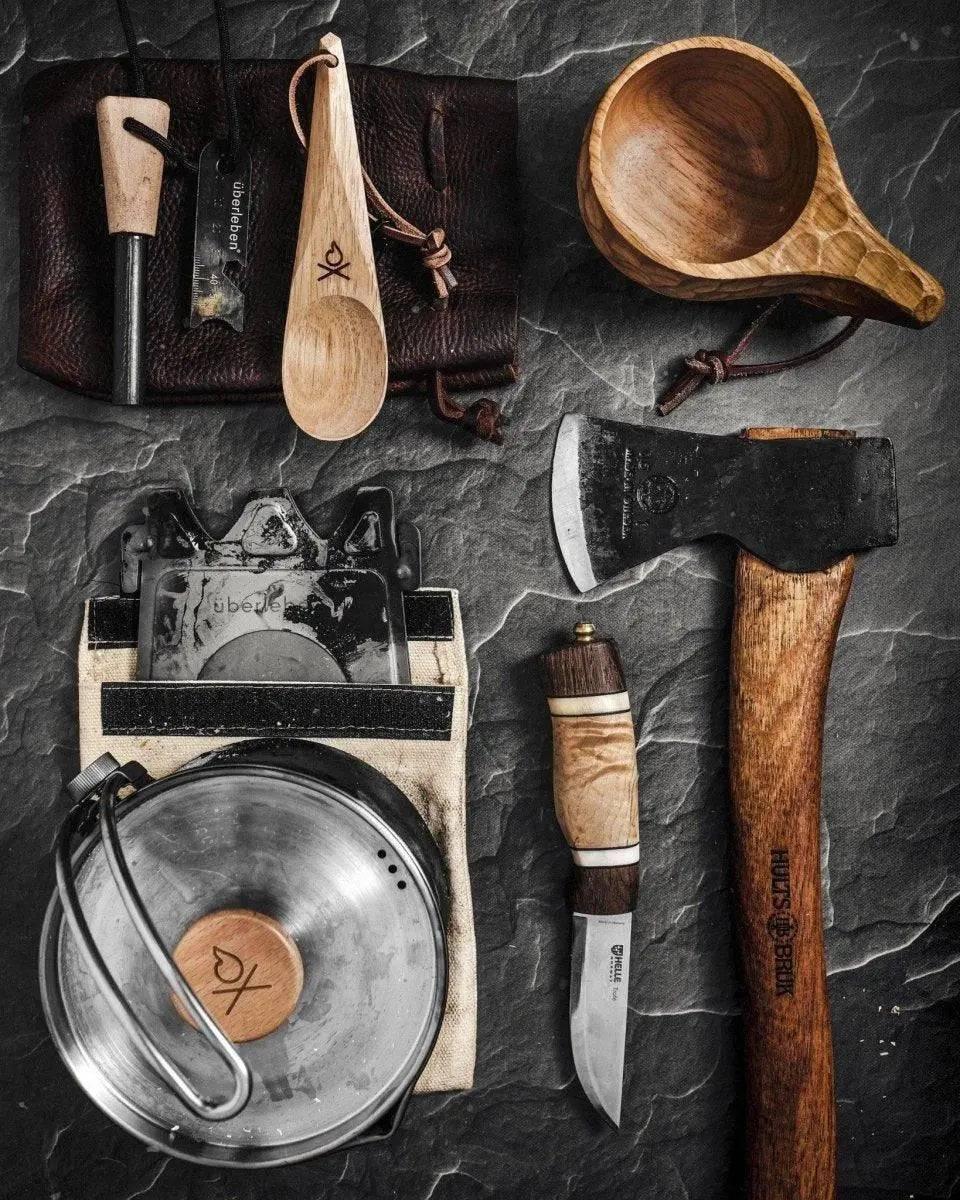 Uberleben Dursten Kanu Spoon | Handcrafted Traditional Wooden Spoon - NORTH RIVER OUTDOORS