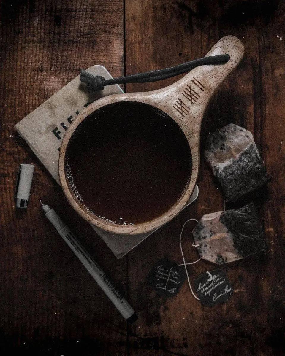 Uberleben Dursten Lore 12oz Kuksa | Handcrafted Traditional Wooden Cup - NORTH RIVER OUTDOORS