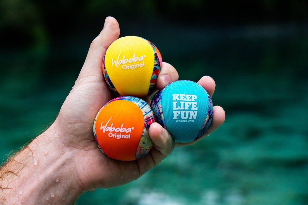 Waboba Original Water Bouncing Ball (Tropical Colors) - NORTH RIVER OUTDOORS