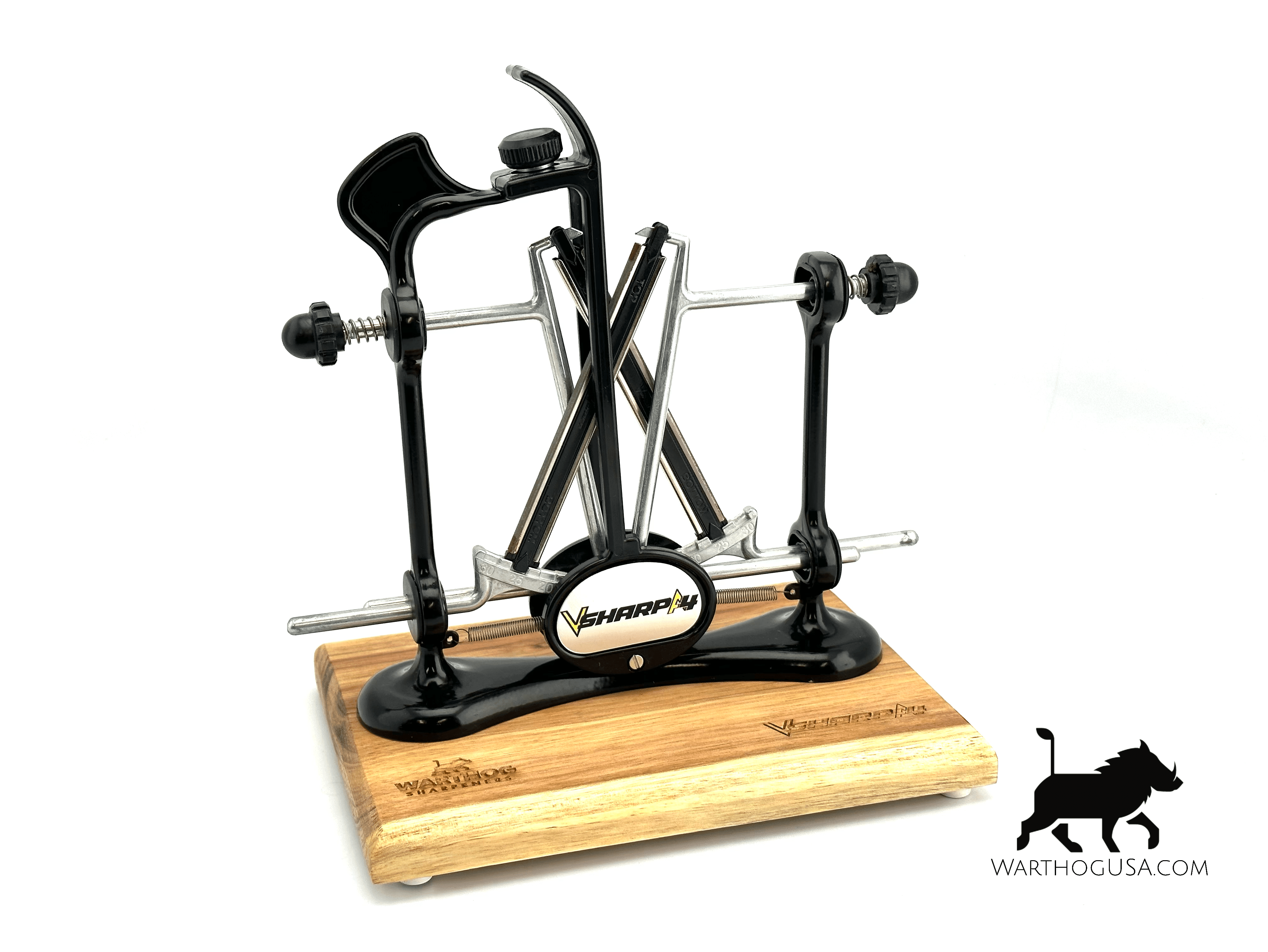 Warthog V-Sharp Elite A4 Knife Sharpener (Includes Wooden Base) - NORTH RIVER OUTDOORS