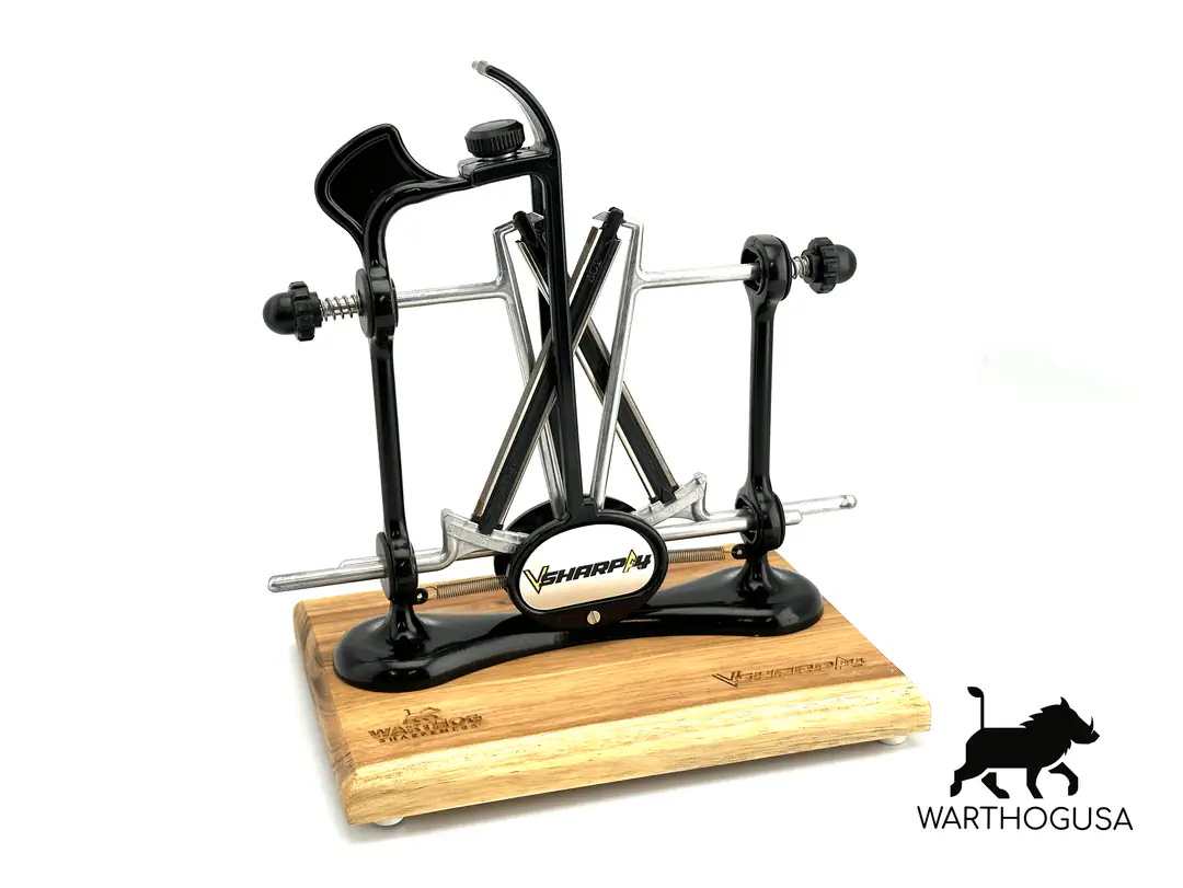 Warthog V-Sharp Elite A4 Knife Sharpener (Includes Wooden Base)