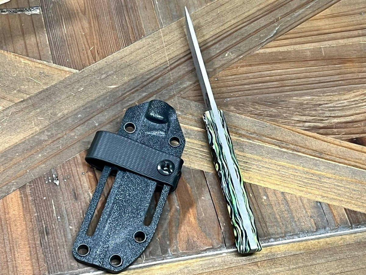 Custom White River Exodus 3 Fixed Blade Knife 3.88" S35VN Burl G10 Hybrid Handle (USA) - NORTH RIVER OUTDOORS