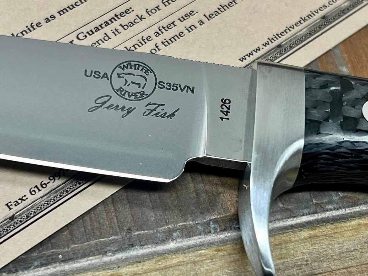 Custom White River Sendero Classic Carbon Fiber Handle S35VN (USA) - NORTH RIVER OUTDOORS
