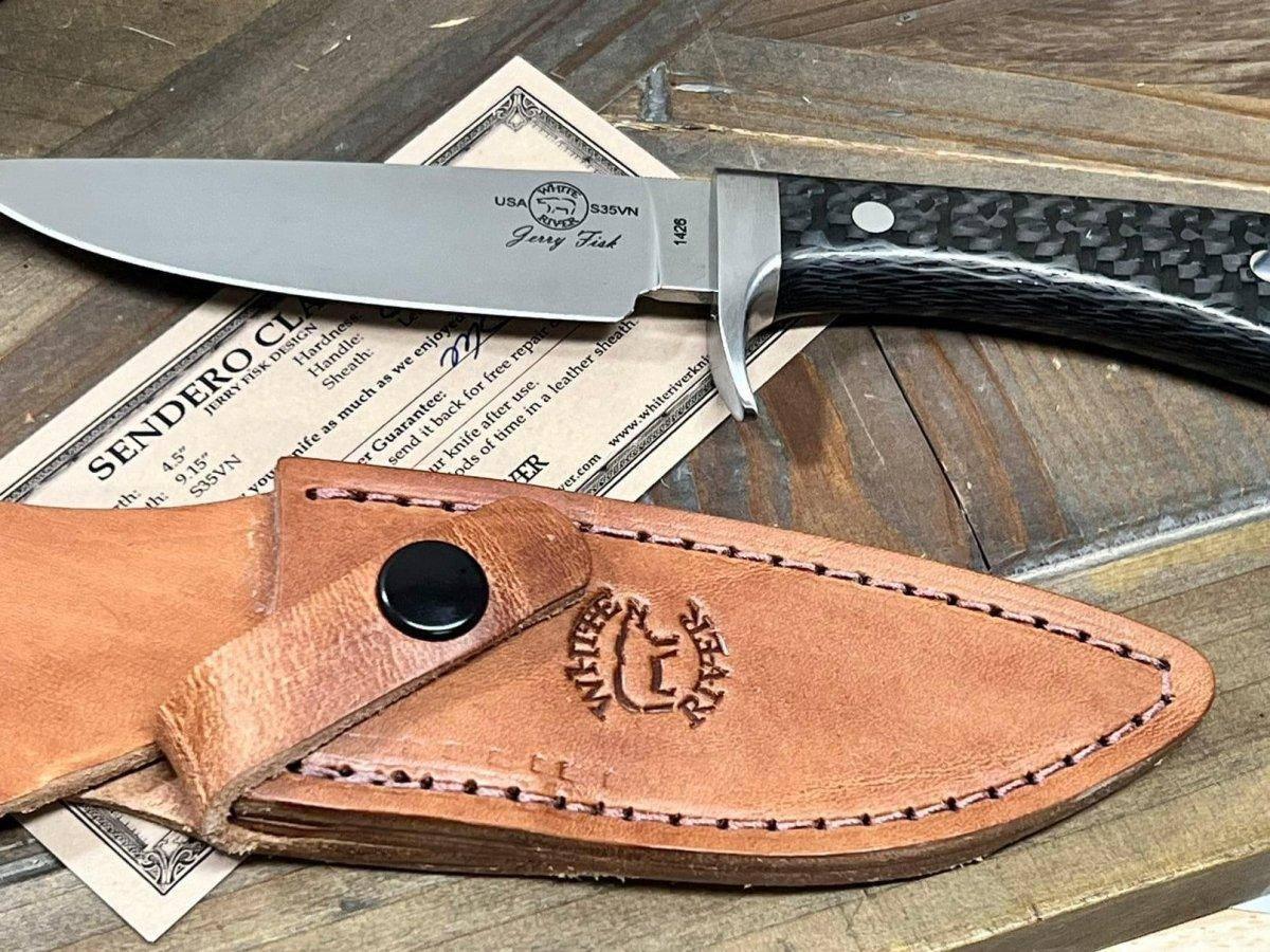 Custom White River Sendero Classic Carbon Fiber Handle S35VN (USA) - NORTH RIVER OUTDOORS