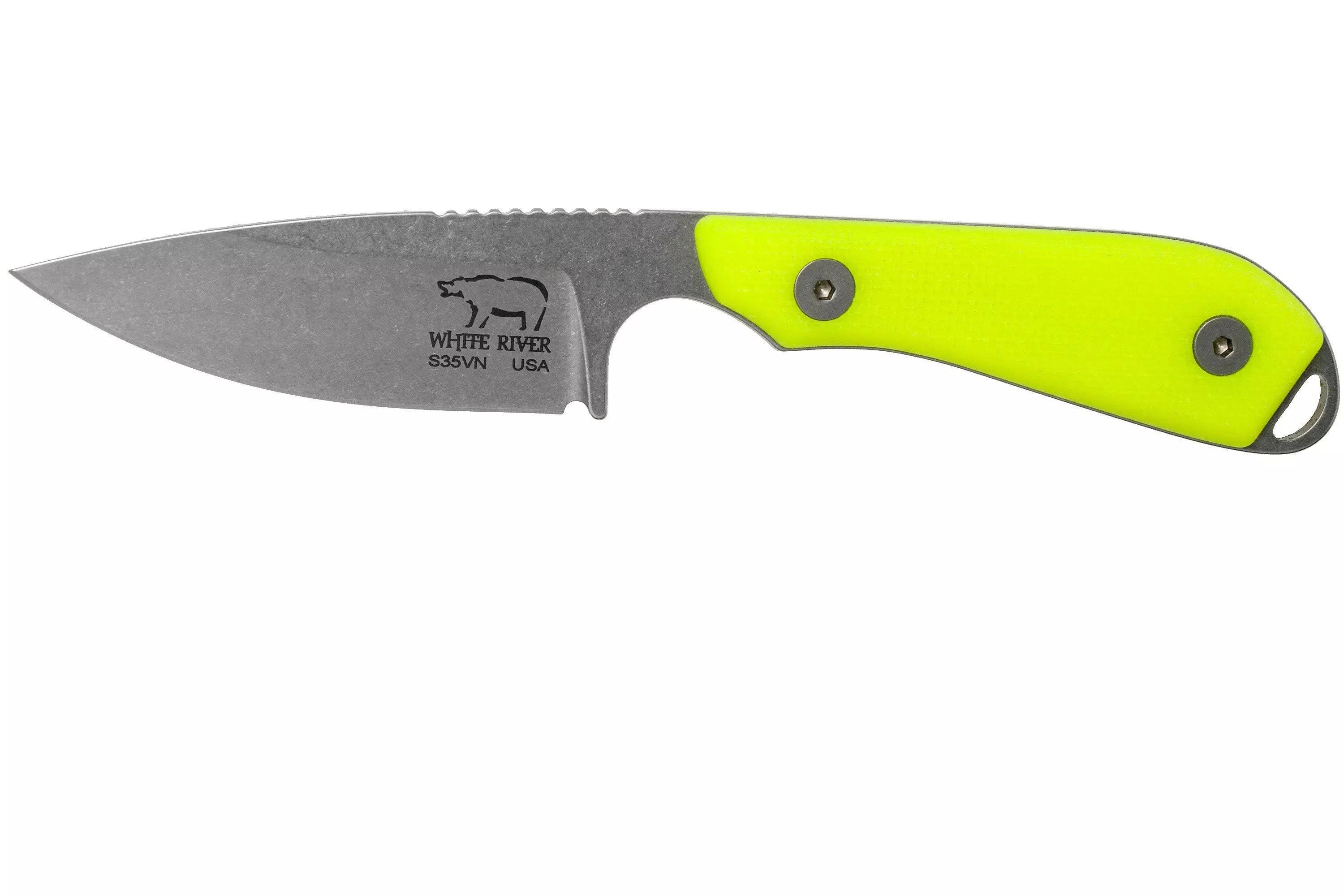 White River M1 Pro Hi-Vis G-10 (3.0" S35VN) WRM1-THV - NORTH RIVER OUTDOORS