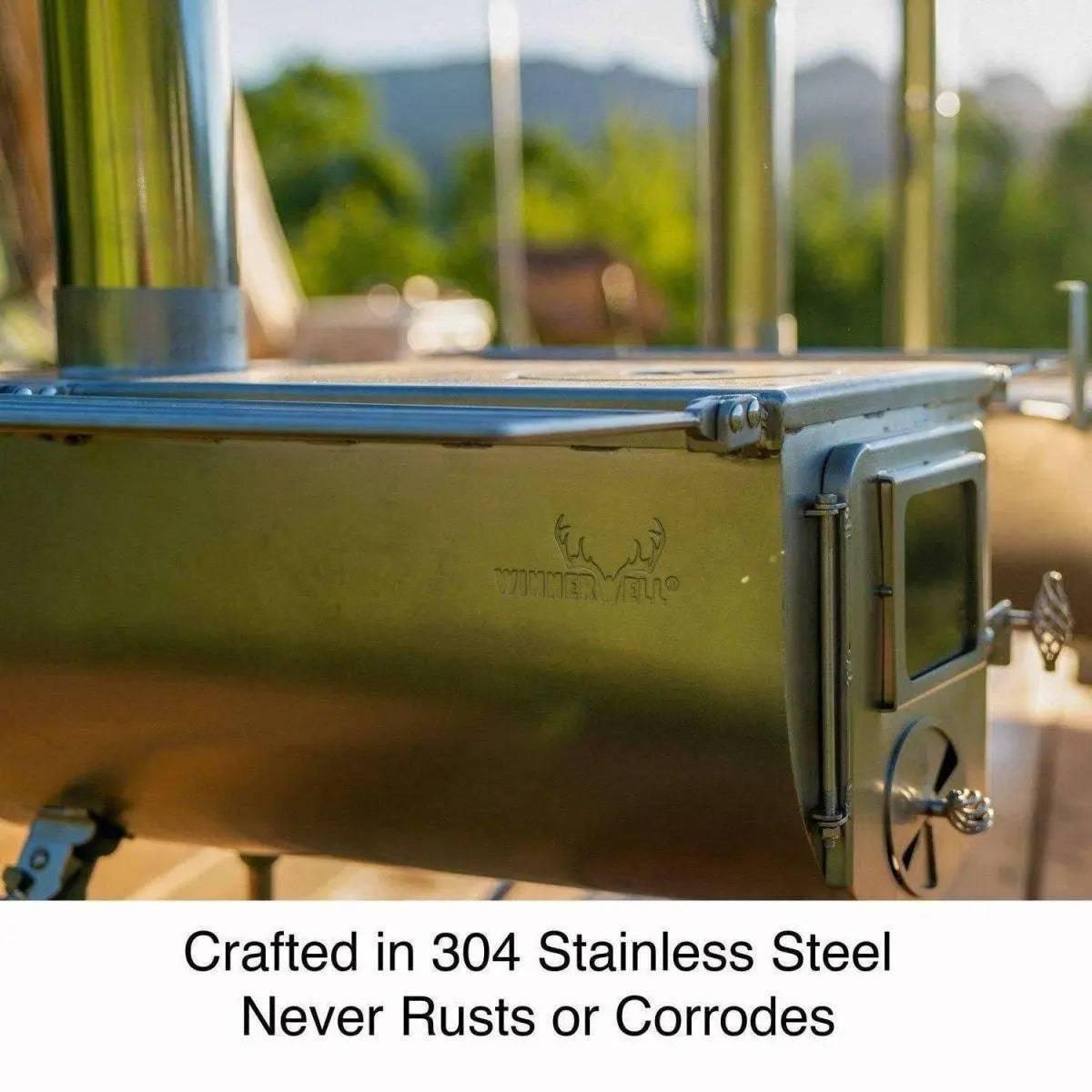 Winnerwell Woodlander Large Tent Stove 1500 Cubic - NORTH RIVER OUTDOORS