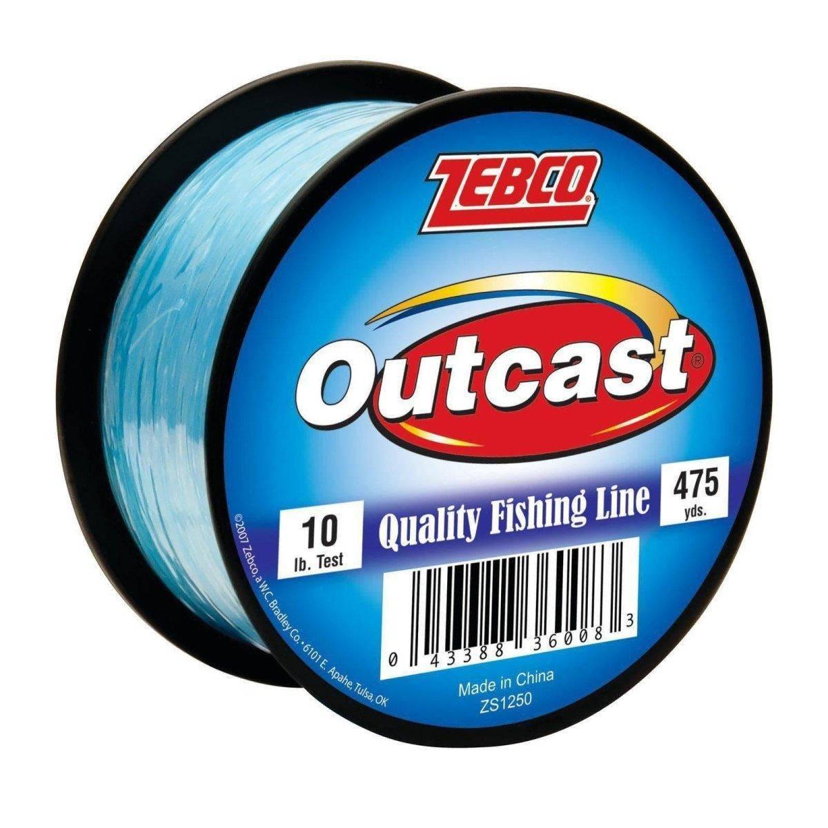Zebco Outcast Mono 10lb Test Fishing Line Zebco Outcast Mono 10lb Test Fishing Line