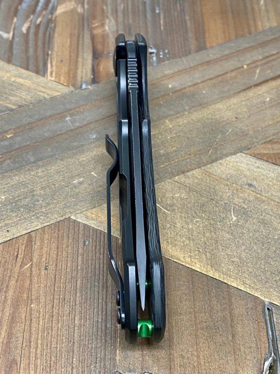 Pre-Owned ZT 0450CF Flipper 3.25" S35VN Black Blade Knife (USA) - NORTH RIVER OUTDOORS