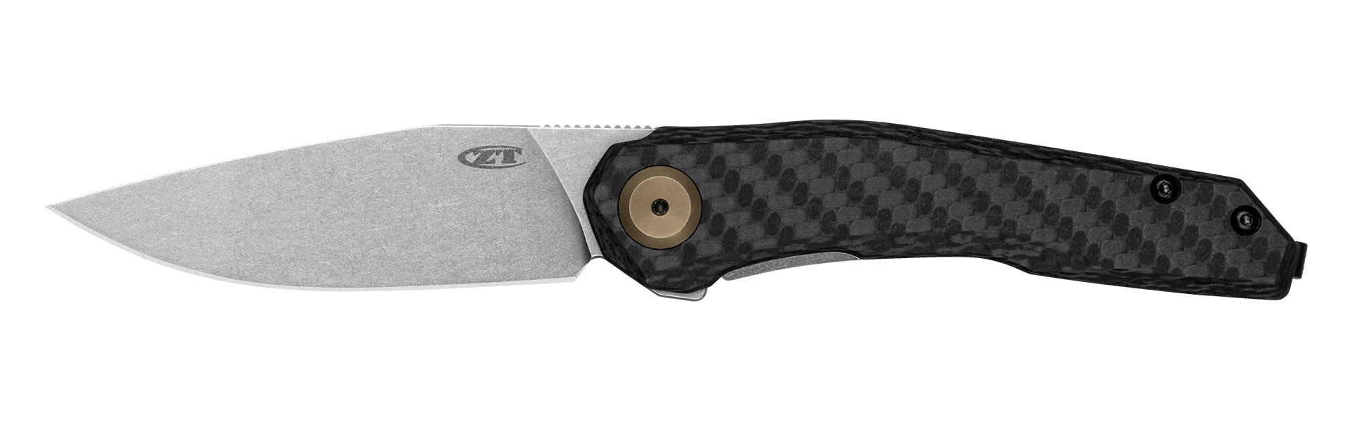 Zero Tolerance 0545 Flipper Knife 3.2" CPM-MagnaCut Stonewashed Drop Point Blade Carbon Fiber - NORTH RIVER OUTDOORS